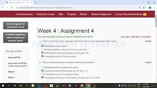 NPTEL#Python for Data Science#Quiz Week 4 Assignment#2024 July to August