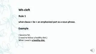 ENGL446 Advanced Grammar  Cleft Sentences