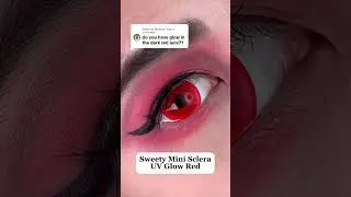 Alastor UV Contact Lenses #hazbinhotel #alastor #uniqso #sweetycon #cosplay #contactlenses #shorts
