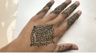 Easy Arabic Henna Design | Jaldi Henna | Beginner Henna Pt 4