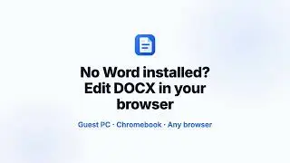 No Microsoft Word on this computer?