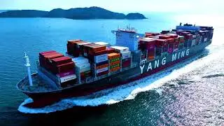 container ship video || life at sea