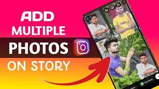 How to add multiple photos on Instagram story!! Set multiple photos on story!!
