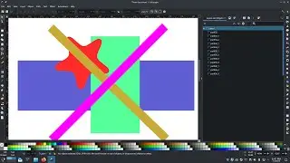 Inkscape 1.3 - Flatten is the new difference. Flatten in detail, cut shapes out easier