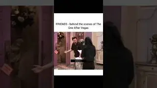 Behind the scenes from the Vegas wedding 😉😉 | Friends tv show behind the scenes #friends