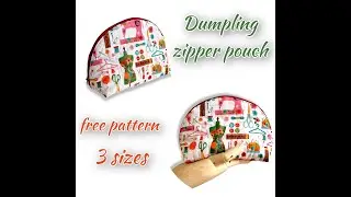 free  dumpling pouch pattern 3 sizes