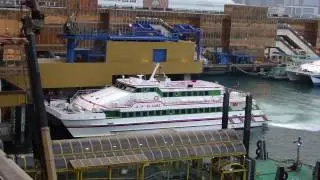 M.V. QI JIANG enters the berth