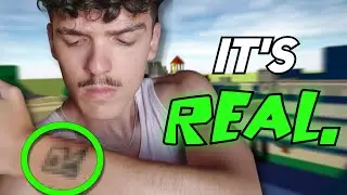 He Got a Roblox Tattoo...