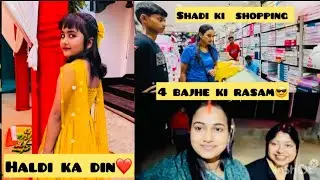 LKO GYE SHADI KI SHOPPING KARNE 🛍️ Aa gaya Haldi ka din🥰4 bajhe gye talab k kinare😶‍🌫️#shadi #haldi