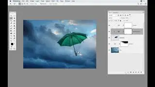 Creating color adjustment layers in a multi-layer Photoshop file.