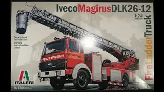 Assembling the Iveco Magirus DLK26-12 fire escape model from Italeri 1/24 part 1