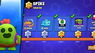 Получил титул на Спайка🌵 в Brawl Stars⚔️