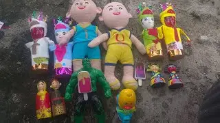 Wow TEMUKAN BANYAK ONDEL-ONDEL, HULK, BEBEK, UPIN-IPIN