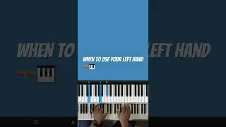 🫳🏽🎹When To Use Left Hand Chords #pianotutorial #gospelpiano #musiclessons