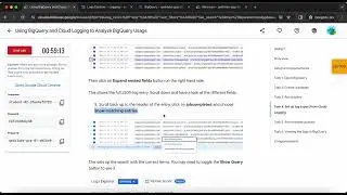 Using BigQuery and Cloud Logging to Analyze BigQuery Usage | GSP617