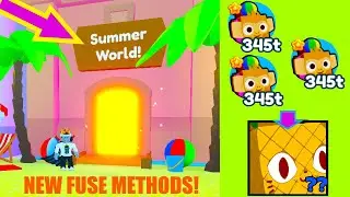 NEW FUSE METHODS! SUMMER WORLD | PET SIM X (Roblox)