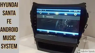 For Hyundai Santa-fe android audio and video player IPS Display gorilla glass