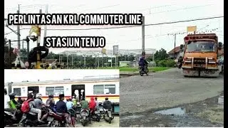 Perlintasan krl stasiun tenjo ~ railroad crossing indonesia ~