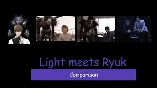 Light Meets Ryuk Comparison: anime/Japanese live-action/musical (Death Note) *Timestamps below.*