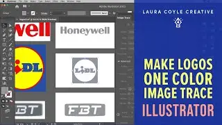 Make JPG and PNG Logos One Color Vector and Remove Background in Adobe Illustrator