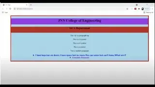 Semantic Elements in HTML