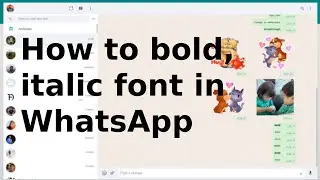How to format your WhatsApp messages