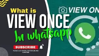 What is view once in whatsapp? | sinhala