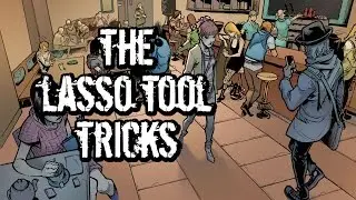 How To Color Comic Books! The Lasso Tool Tricks!