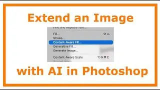 How to Extend an Image with AI in Photoshop