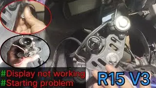 R15 version 3 display not working and starting problem. starting problem. display not working.#r15