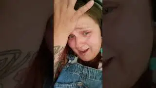 Women try egg crack trend on her own head