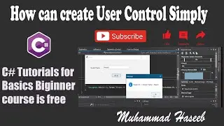 C# Beginner || How to create a simply User Control and Use of ComboBox