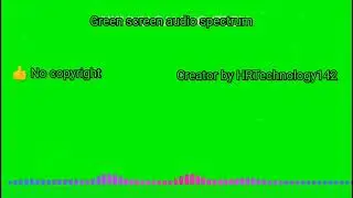 Green screen audio spectrum