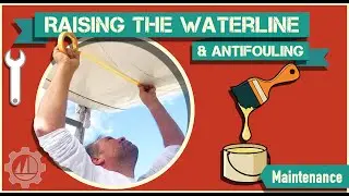 Raising The Waterline and Repairing Gel Coat and Epoxy Layer before Antifouling the Hull