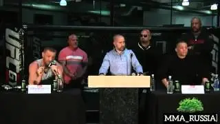 Конор Макгрегор Нейт Диес пресс конференция