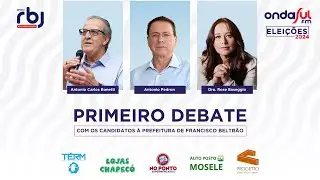 Primeiro debate entre os candidatos a prefeitura nas eleições de 2024