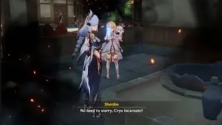 Shenhe Freezes Chef Mao's Burning Stove! | Genshin Impact: Anecdote Location