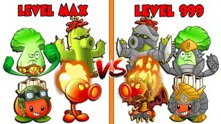 Every Plant LEVEL 1 vs MAX LEVEL vs LEVEL 999 - PvZ 2 Plant Vs Plant
