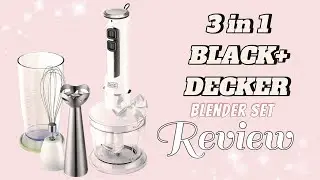 3 in 1 Black+ Decker Hand Blender Set Review #blackdecker #handblender #3in1 #reviewvideo