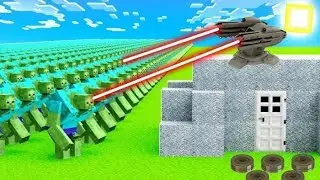 1000 Zombies VS Best Defence Base in Minecraft!! 🔥