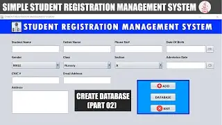How to create |Simple Student Registration Database| DataBase Part in |JAVA NETBEAN'S| Part 2/3