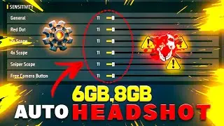 (AUTO HEADSHOT) Sensitivity Setting in Free Fire | 6gb, 8gb Ram Settings | Free Fire Max