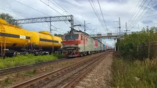 ВЛ10к-1394Б/1713 С контейнерами едет в Орехово-Зуево