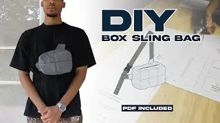 Beginner Tutorial | DIY Box Sling Bag | PDF Included
