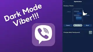 How to change Appearance on Viber / How to enable dark mood on Viber iOS
