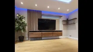 EPIC BUILD! Floating Walnut TV Unit - Full Build and Installation