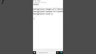 How to fit background image in webpage using CSS tag in Notepad | CSS background img|