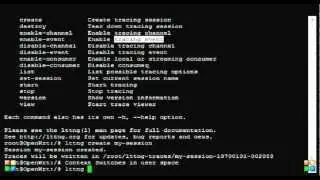 Linux Trace Toolkit -Next Generation running on openWRT Linux Kernel