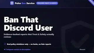 Discord User Ban Service: Ban a Discord User [Help]