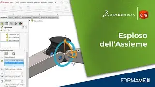 Esploso dell'assieme in SolidWorks